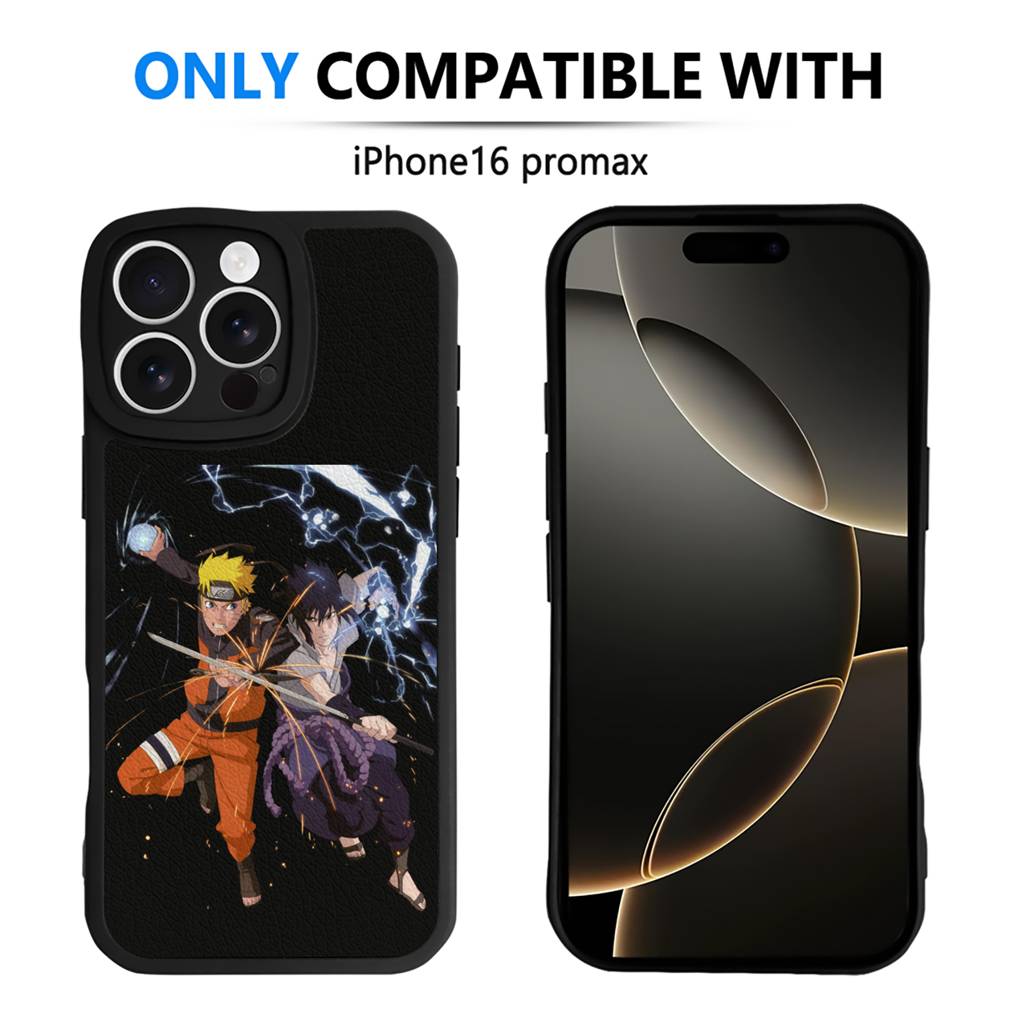 （画像用） NARUTO -ナルト- うずまき ナルト Uzumaki Naruto 【iPhone 16シリーズ対応】シリコンスマホケース（レザー調） 材質：シリコン
